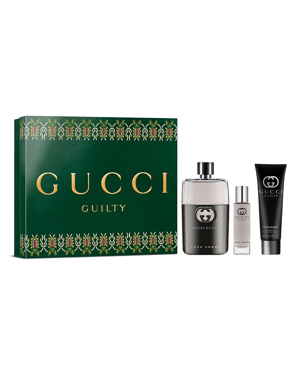 Gucci мужской подарочный набор Guilty Pour Homme Eau de Toilette, 3 предмета