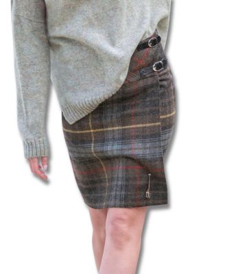 Celtic & Co. Women's The British Celt Kilt Plaid A-Line Wool Skirt