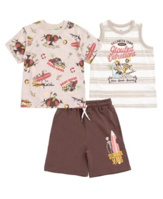 Nightmare Before Christmas Toddler Boys 3-Piece Tee Tank and Shorts Set
