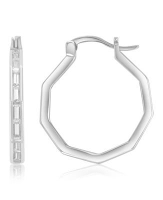 Серьги-кольца Macy's с тонким покрытием из золота 14k