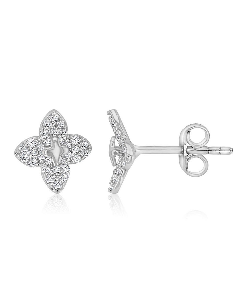 Серьги Macy's 14k Gold-Plated Dainty Flower Stud