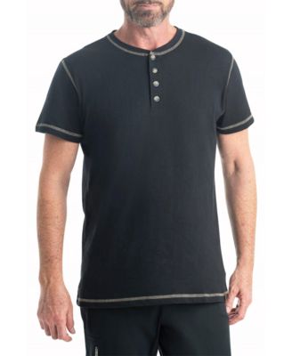 Legendary Whitetails Mens Maverick Slub Henley Short Sleeve Shirt