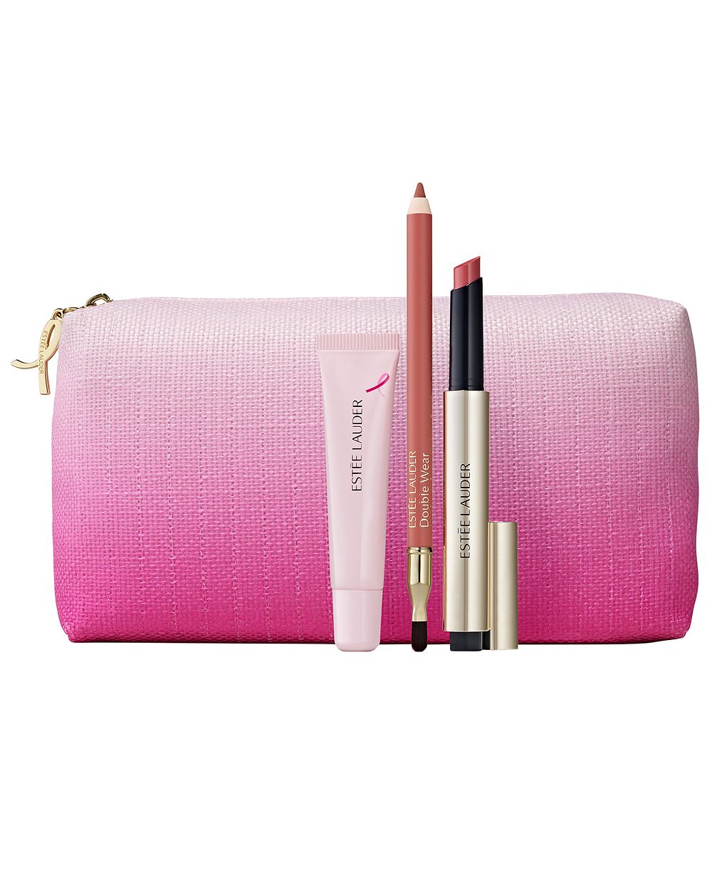 Подарочный набор косметики Estée Lauder 4-в-1 Pink Horizon Lip Collection Pink Ribbon