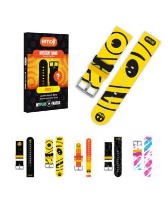 Сменный ремешок My Play Watch emoji Mystery Band, 22 мм, взаимозаменяемый ремешок для часов, официально лицензированный emoji