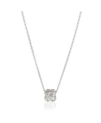 Pre-Owned Tiffany & Co Sterling Silver Diamond Lace Pendant