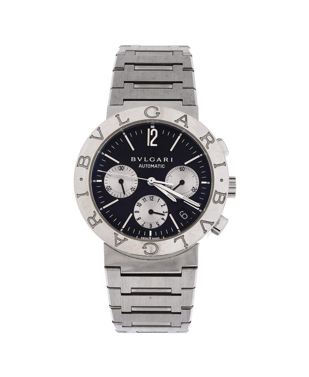 Pre-Owned Bvlgari  Chronograph Automatic Watch in Stainless Steel 38mm