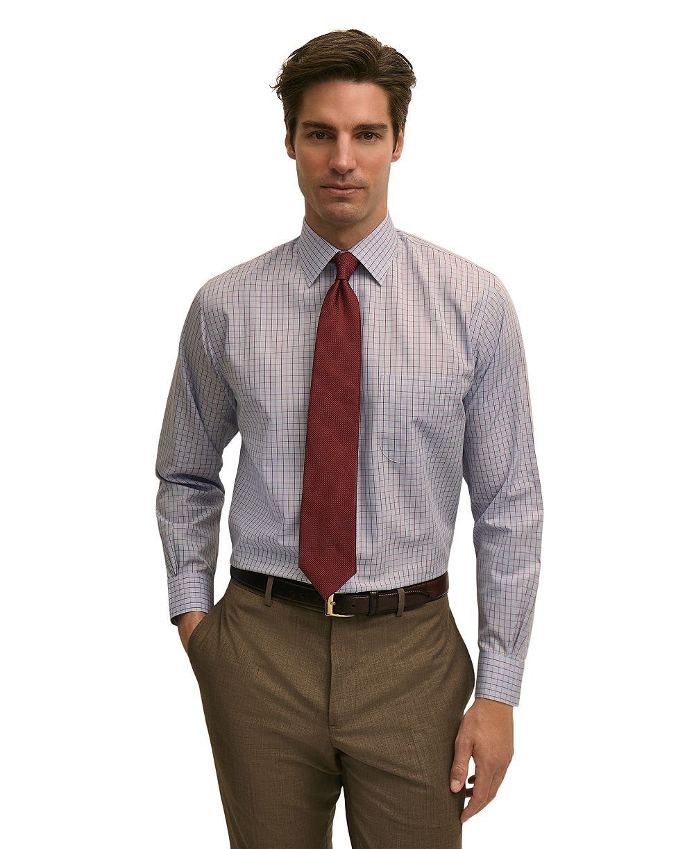 B By Brooks Brothers Мужская рубашка с воротником Spread Collar