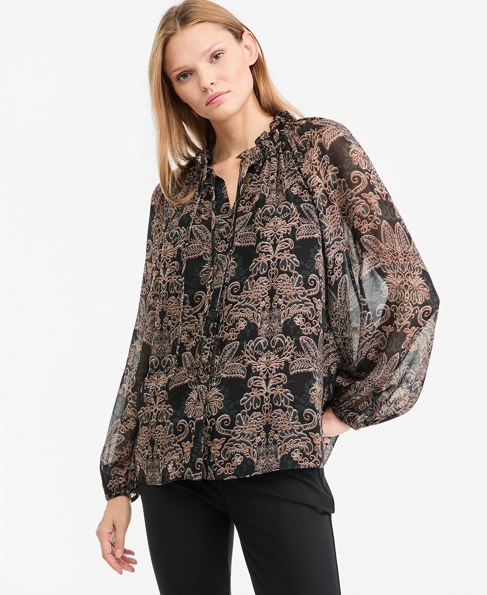 Kobi Halperin Women's Yale Sheer Chiffon Long-Sleeve Blouse, Macy's Exclusive