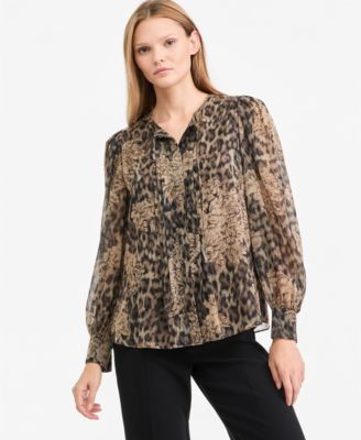 Kobi Halperin Women's Bella Long-Sleeve Sheer Blouse, Macy's Exclusive