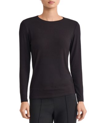 Jones New York Women's Long-Sleeve Crewneck T-Shirt