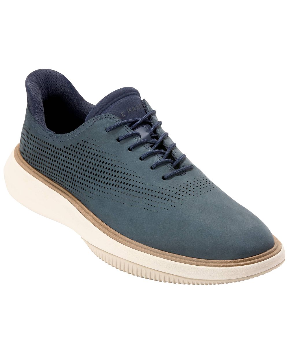 Cole Haan Men's Grand Phaze Laser Quick-On Lace-Up Oxford Shoes
