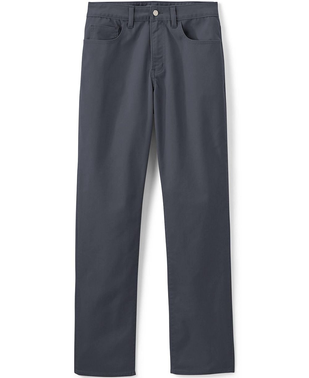 Мужские брюки Lands' End Travel Kit Comfort Waist Classic Straight Fit 5 Pocket