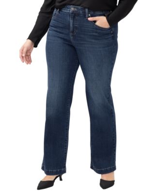 Silver Jeans Co. джинсы Avery Plus Size с высокой посадкой и широкими штанинами, кроя Curvy-Fit