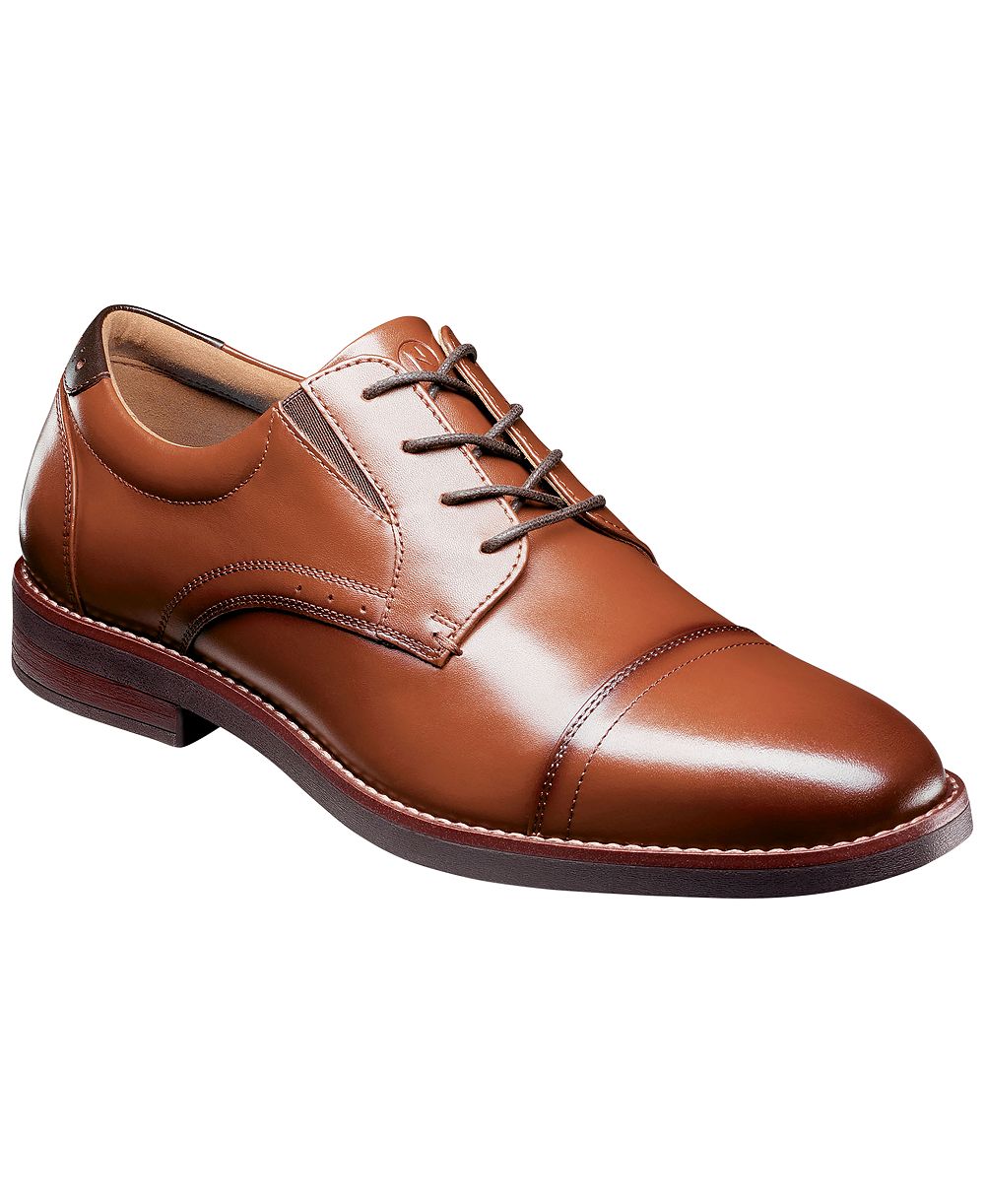 Nunn Bush Men's Fitz Flex Cap-Toe Oxfords