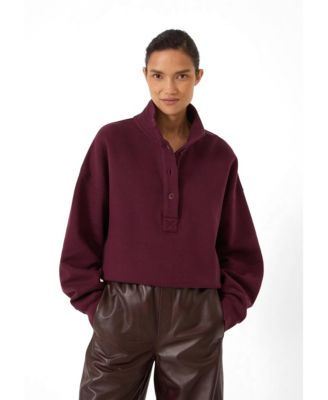 Женское свитшот Hush Women's Hendrix Funnel-Neck Half-Placket