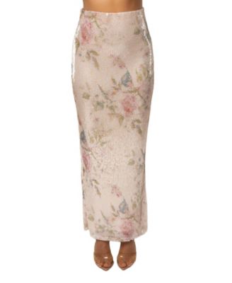 JLUXLABEL Женская юбка с пайетками Floral Villa Nights