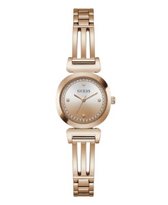 GUESS Женские кварцевые часы GUESS Women's Quartz Rose Gold-Tone Stainless Steel Watch 24mm