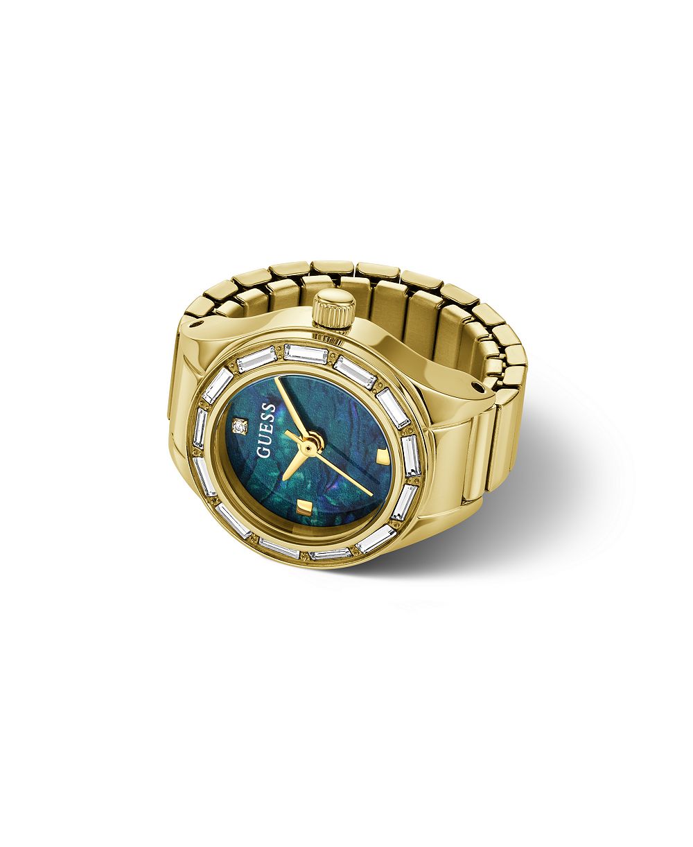 GUESS Женские кварцевые часы из нержавеющей стали с золотистым оттенком, 18mm