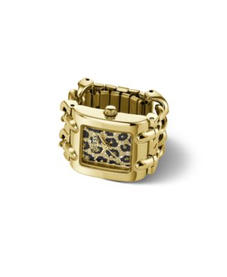 GUESS Women's Quartz Gold-Tone Stainless Steel Watch 18mm