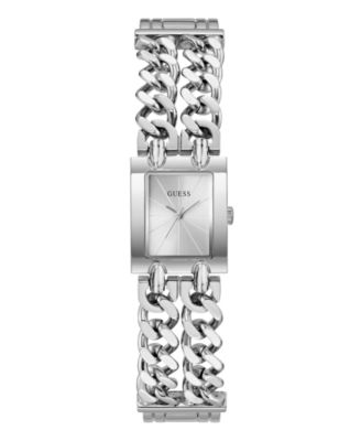 Женские часы GUESS Quartz Silver-Tone Stainless Steel 20mm