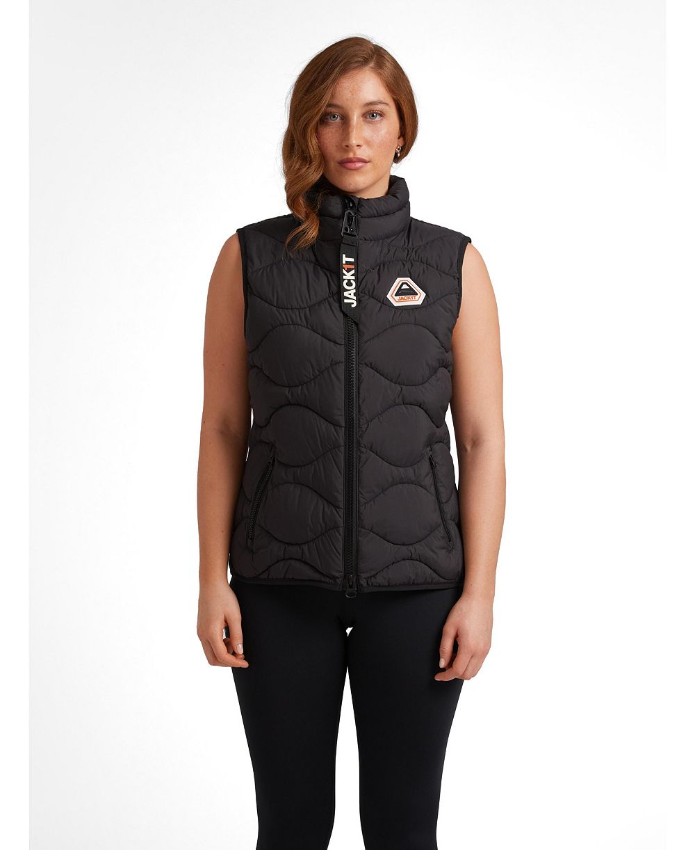 JACK1T Women's High Neck Gilet Jacket