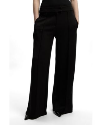 Karen Millen Women's Ponte Wide Leg Trouser