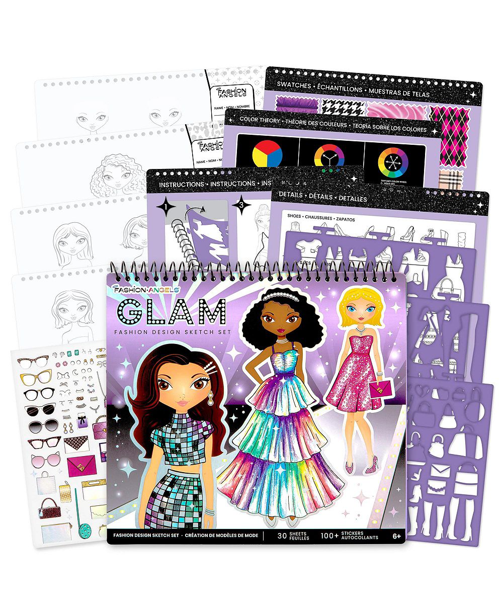 Набор для рисования Fashion Angels Design: Sketch Set - Glam