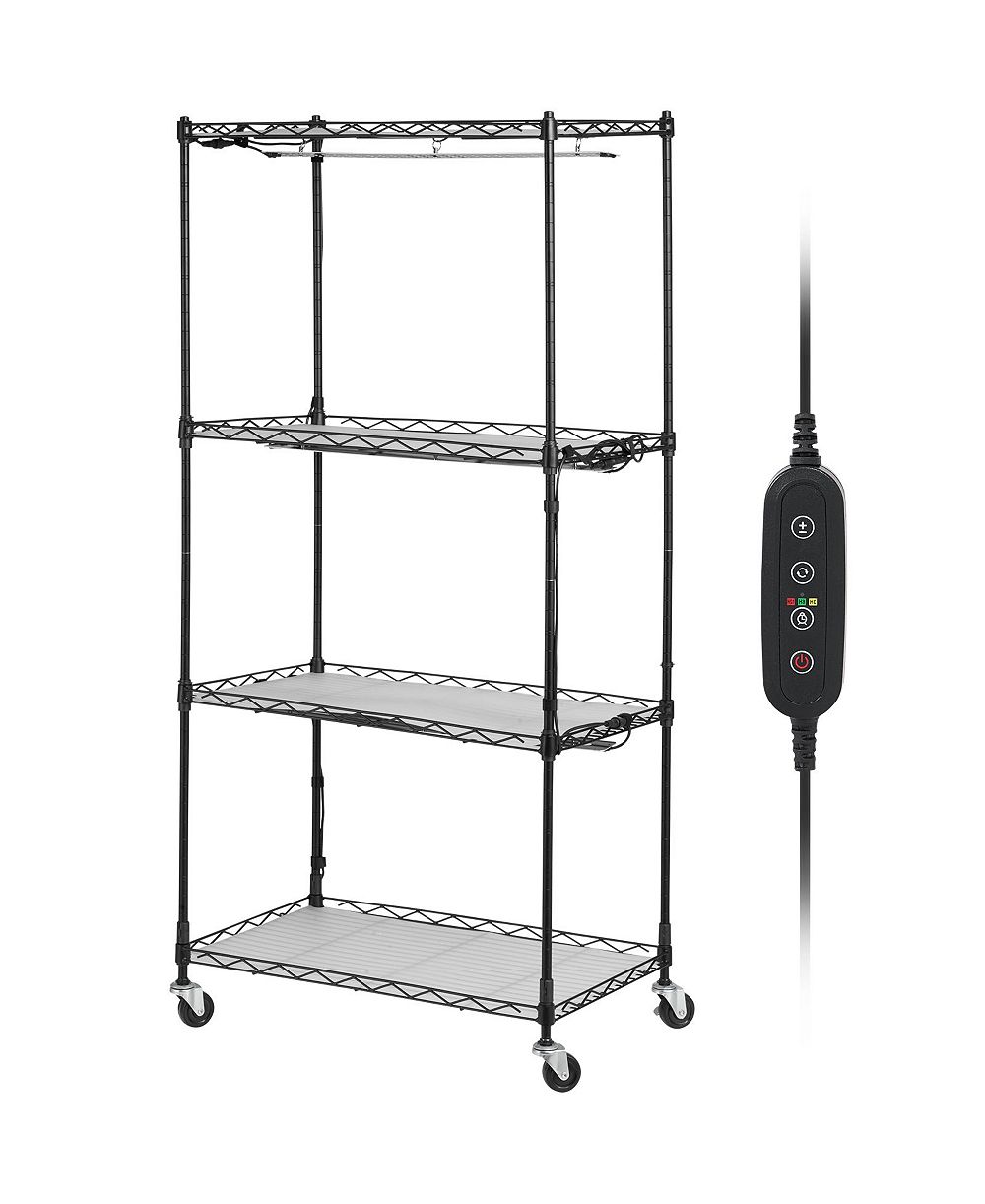 Подставка для растений VEVOR со светом для выращивания, 4 яруса, 45W, 49.8" Tall