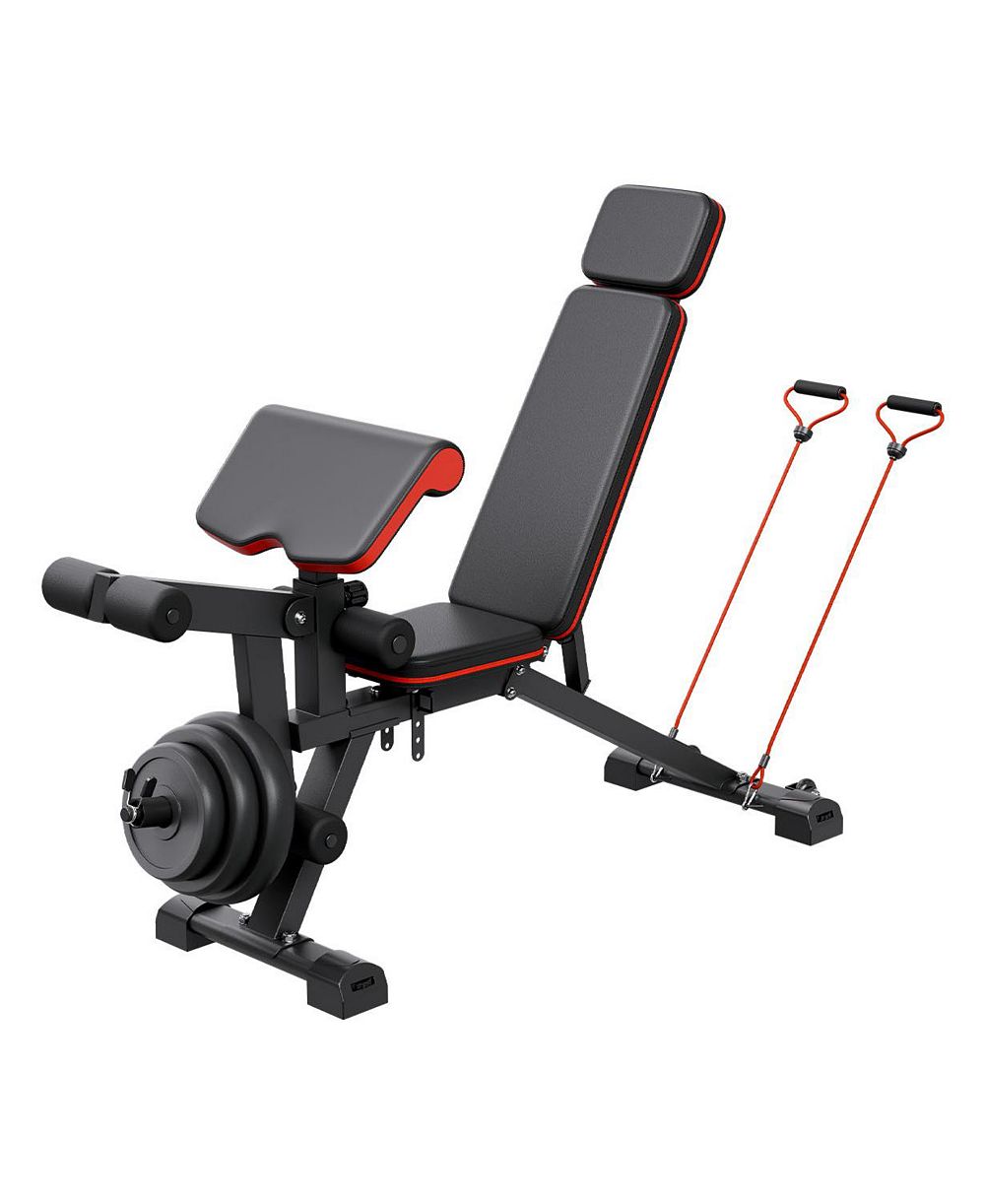 Скамья для жима VEVOR Weight Bench Sit up Bench для домашнего спортзала, регулируемая
