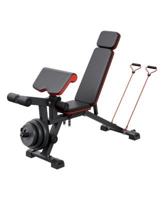 Скамья для жима VEVOR Weight Bench Sit up Bench для домашнего спортзала, регулируемая