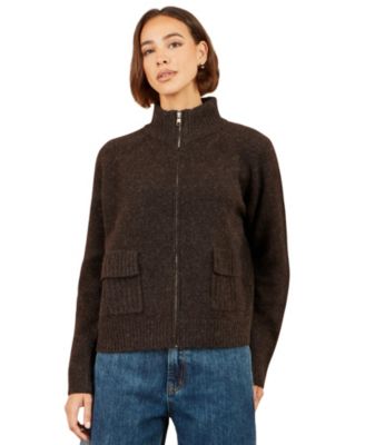Yumi Women's Zip Up Cardigan