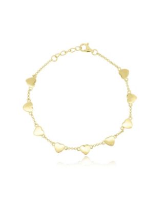 The Lovery Heart Station Chain Bracelet 14K Gold-Plated Sterling Silver