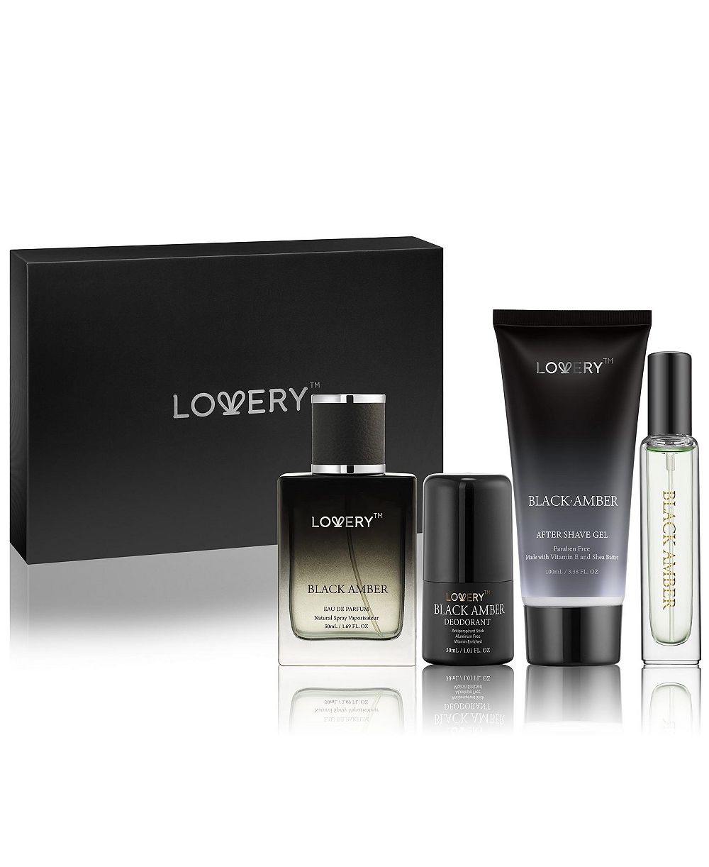 Мужской подарочный набор парфюмерии Lovery Black Amber 5-Pices