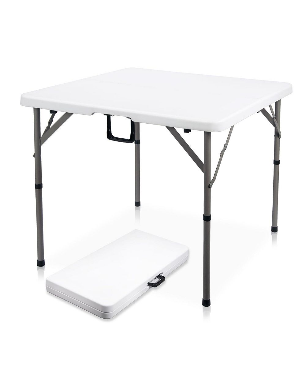 AOFAR 34" Folding Card Table Portable HDPE Indoor Outdoor