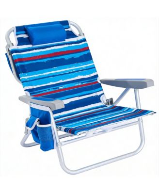 Складное кресло AOFAR Low Beach Chair с держателем для стакана и реcline функциями
