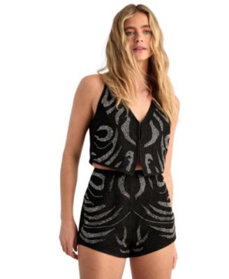 Nasty Gal Женские джинсовые шорты Western Sequin