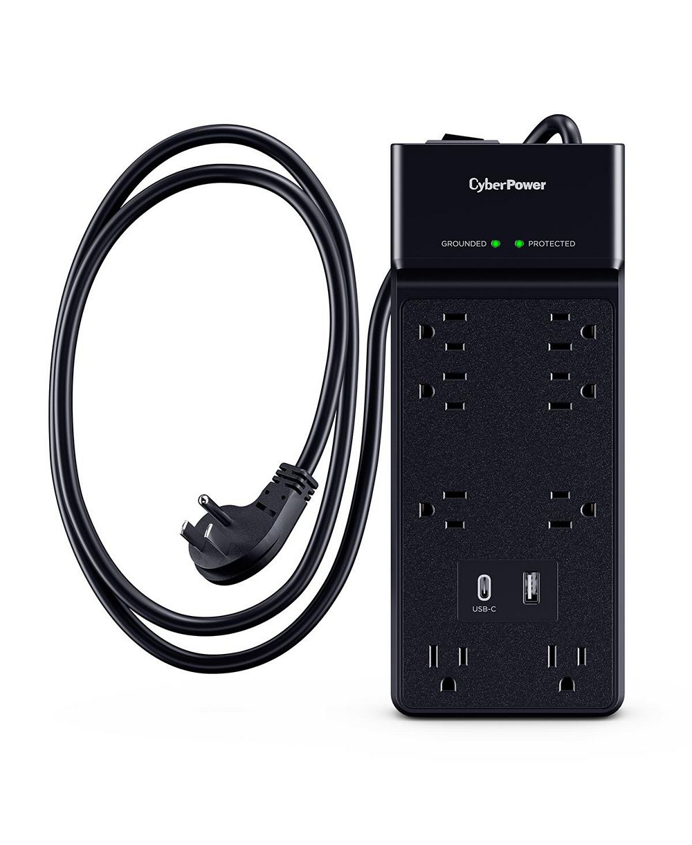 Сетевой фильтр CyberPower CSP806UC18 8-Outlet USB-Charging для компьютеров и смартфонов