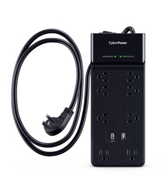 CyberPower CSP806UC18 8-Outlet USB-Charging Surge Protector for Computers, Monitors, Tablets & Smartphones