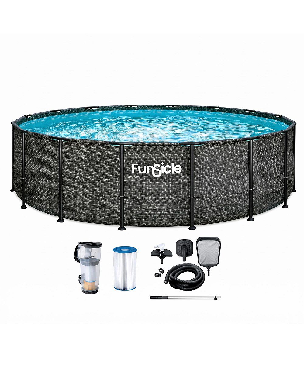 Надувной круглый бассейн Funsicle 16' x 48" Oasis Designer Above Ground