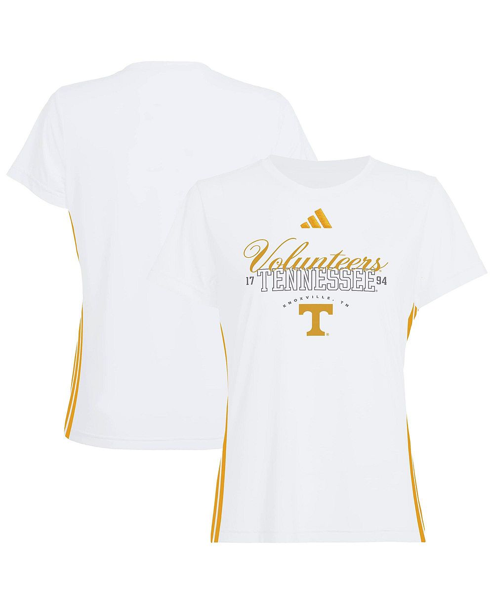 Adidas Женская футболка Tennessee Volunteers Essentials 3-Stripes White