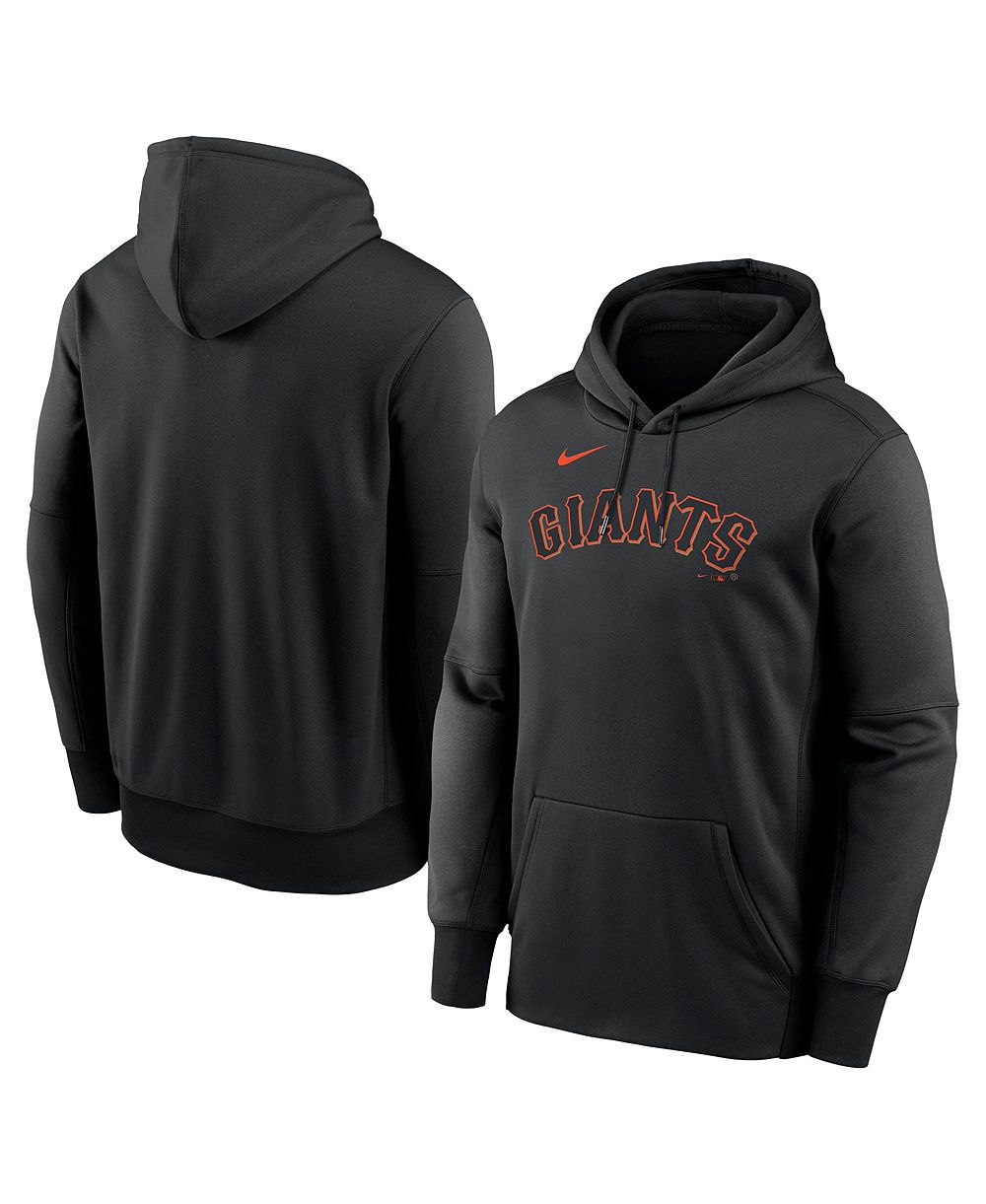 Мужское худи Nike Black San Francisco Giants Primary Wordmark Therma