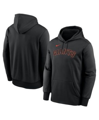 Nike Men's Black San Francisco Giants Primary Wordmark Therma Hoodie