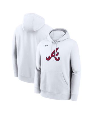 Мужское худи Nike White Atlanta Braves Logo Club