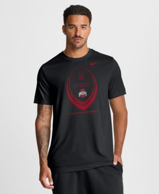 Nike футболка Nike Men's Black Ohio State Buckeyes Primetime Legend Football Icon Dri-FIT
