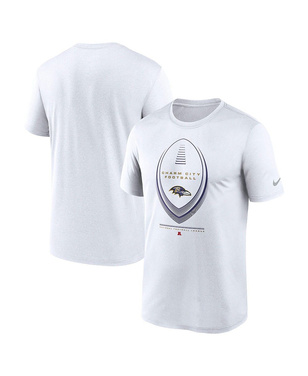 Мужская футболка Nike White Baltimore Ravens Legend Icon Dri-FIT