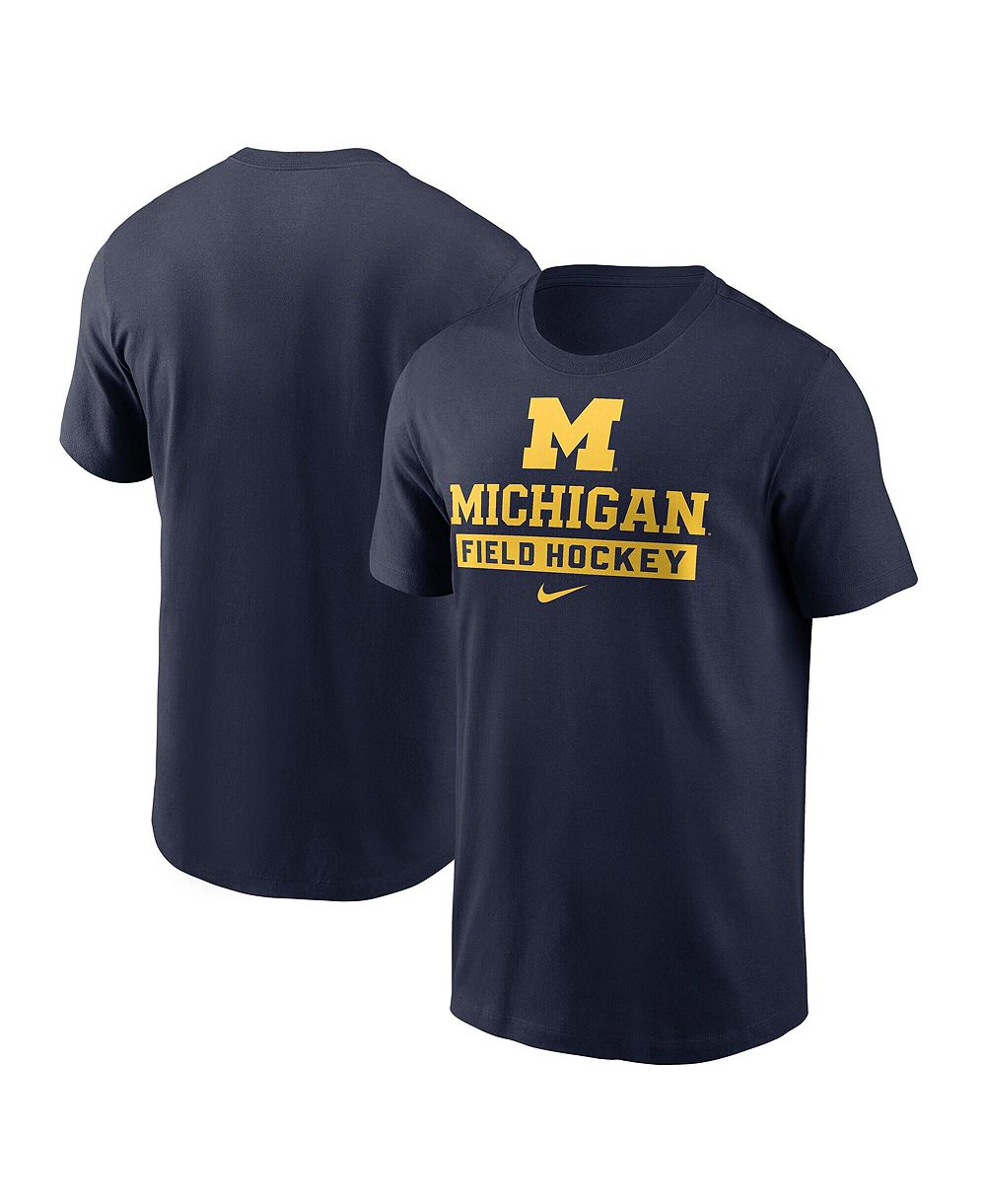Мужская футболка Nike Navy Michigan Wolverines Field Hockey