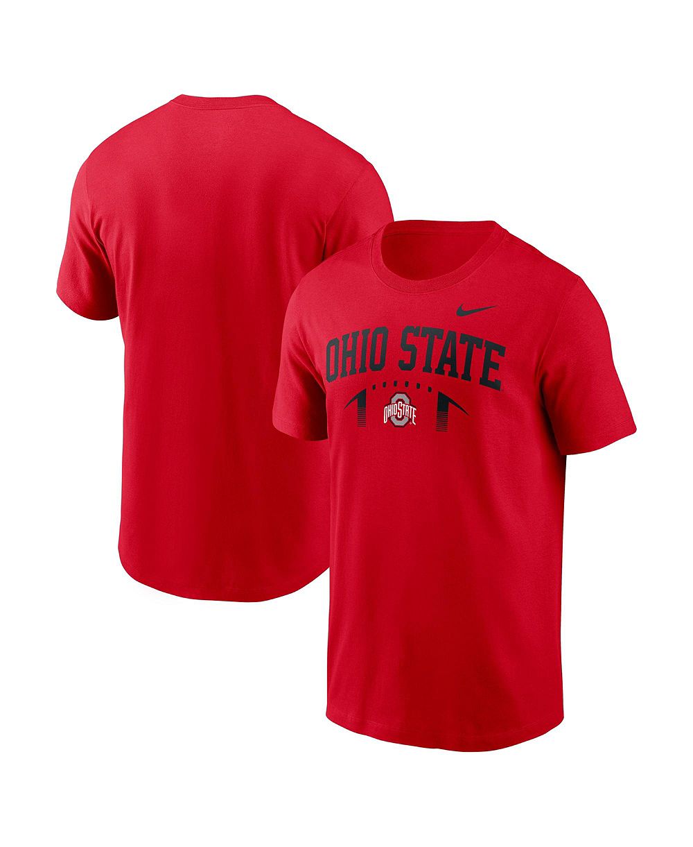 Nike Men's Scarlet Ohio State Buckeyes Primetime Football Icon T-Shirt