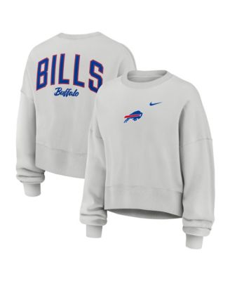 Nike Women's Gray Buffalo Bills Oversized Primetime Phoenix Fleece Sweatshirt