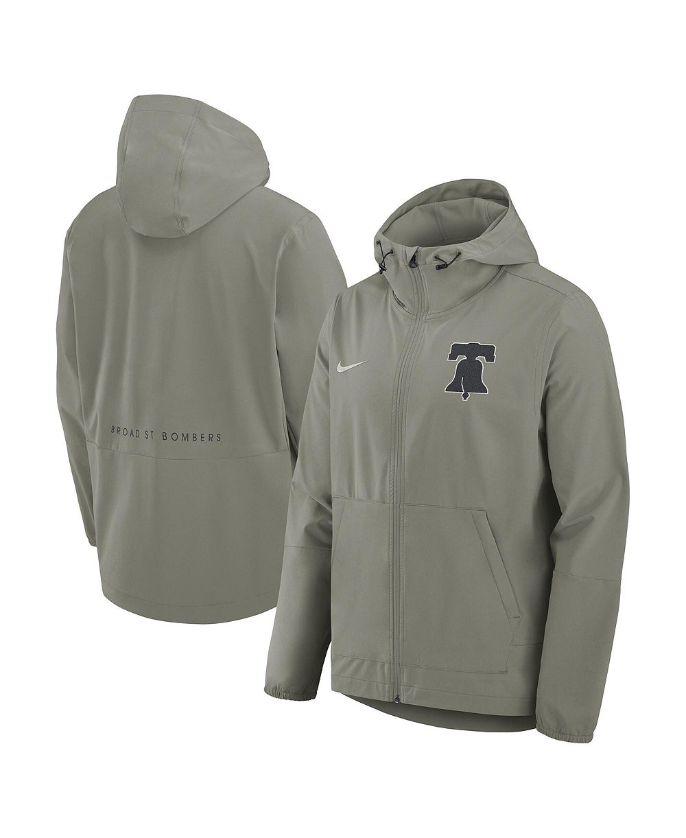 Nike Men's Olive Philadelphia Phillies Unlimited Packable Full-Zip Hooded Jacket