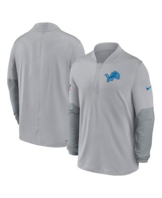 Мужская куртка-толстовка Nike Detroit Lions Sideline Dri-FIT Half-Zip Gray